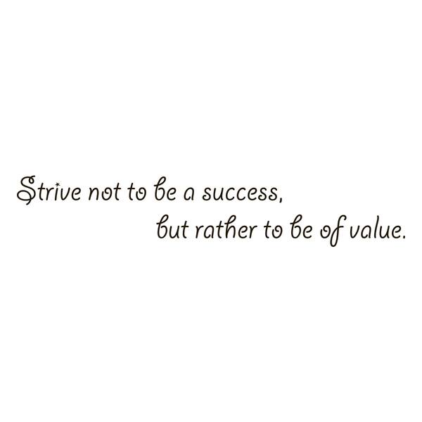 Quote Saying Success/ Value Vinyl Wall Art Decal - - 8908590