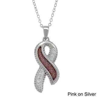 La Preciosa Sterling Silver Aurora Borealis Heart Necklace 