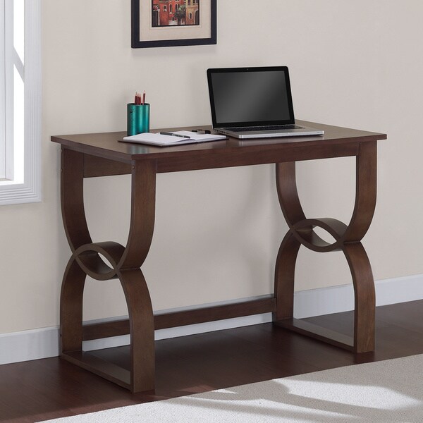 Shop Bentwood Medium Walnut Writing Desk Free Shipping Today