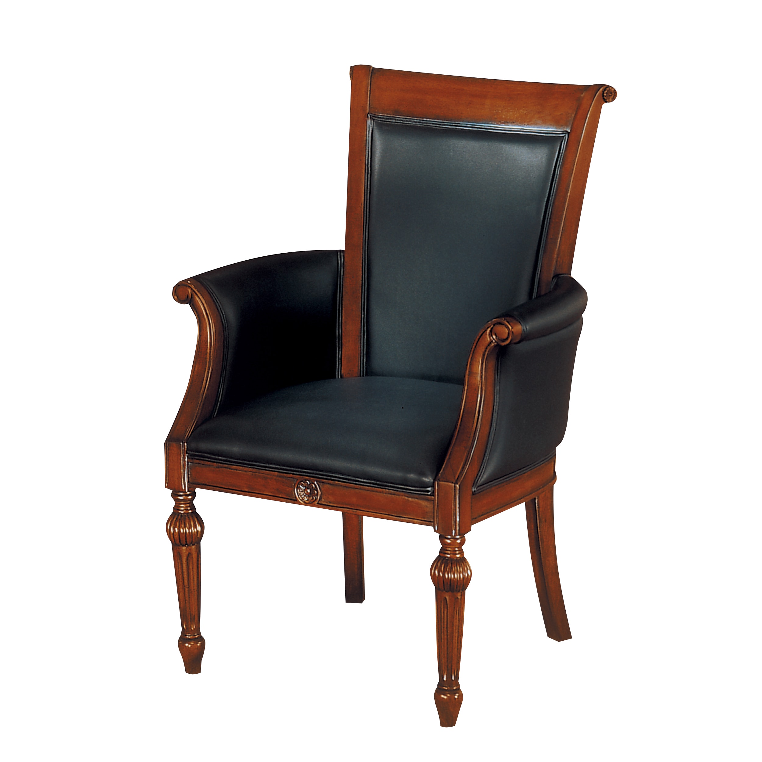 West Indies Cherry High Back Guest Chair