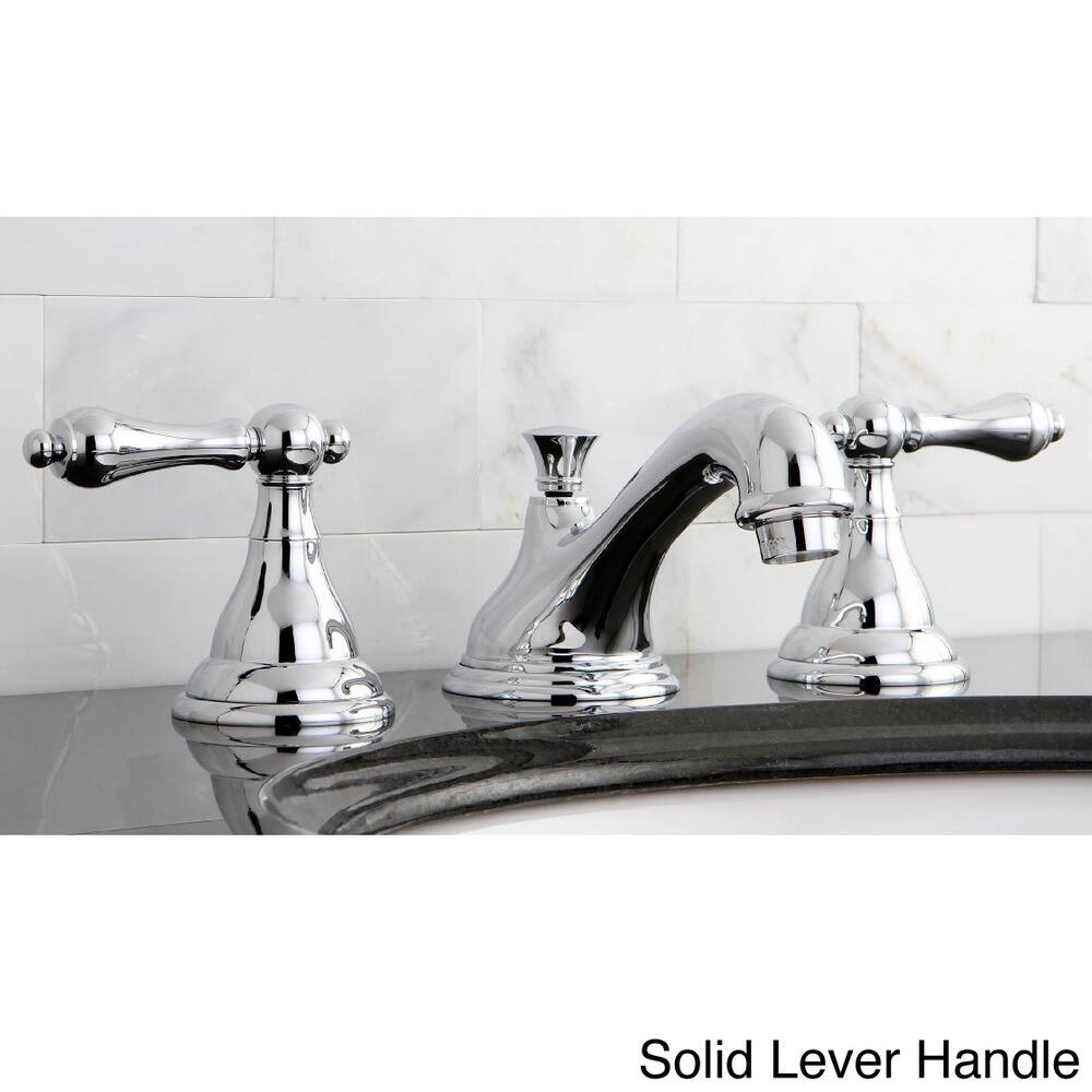Kingston Brass Contemporary Polished Chrome Widespread Bathroom Faucet