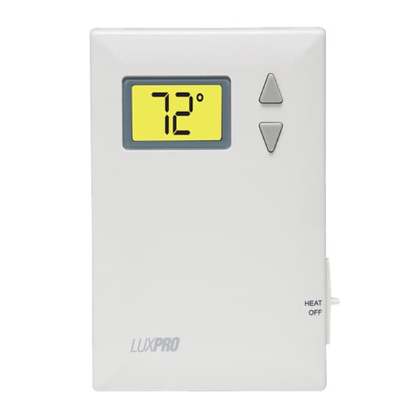Shop LuxPro 'PSD010B' Digital 2-wire Heat Only Thermostat - Free Shipping On Orders Over $45