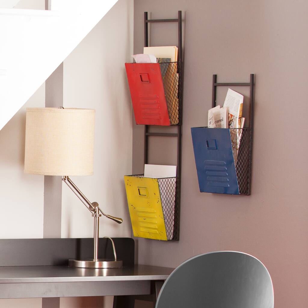 SEI Furniture Houtes Wall File Holders (Set of 3)