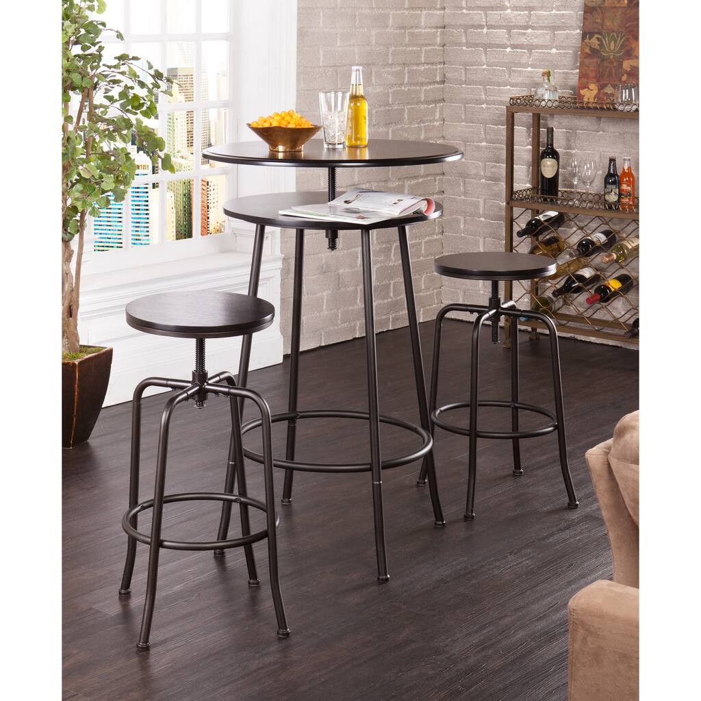 SEI Furniture 3-piece Adjustable Pub Table and Stools
