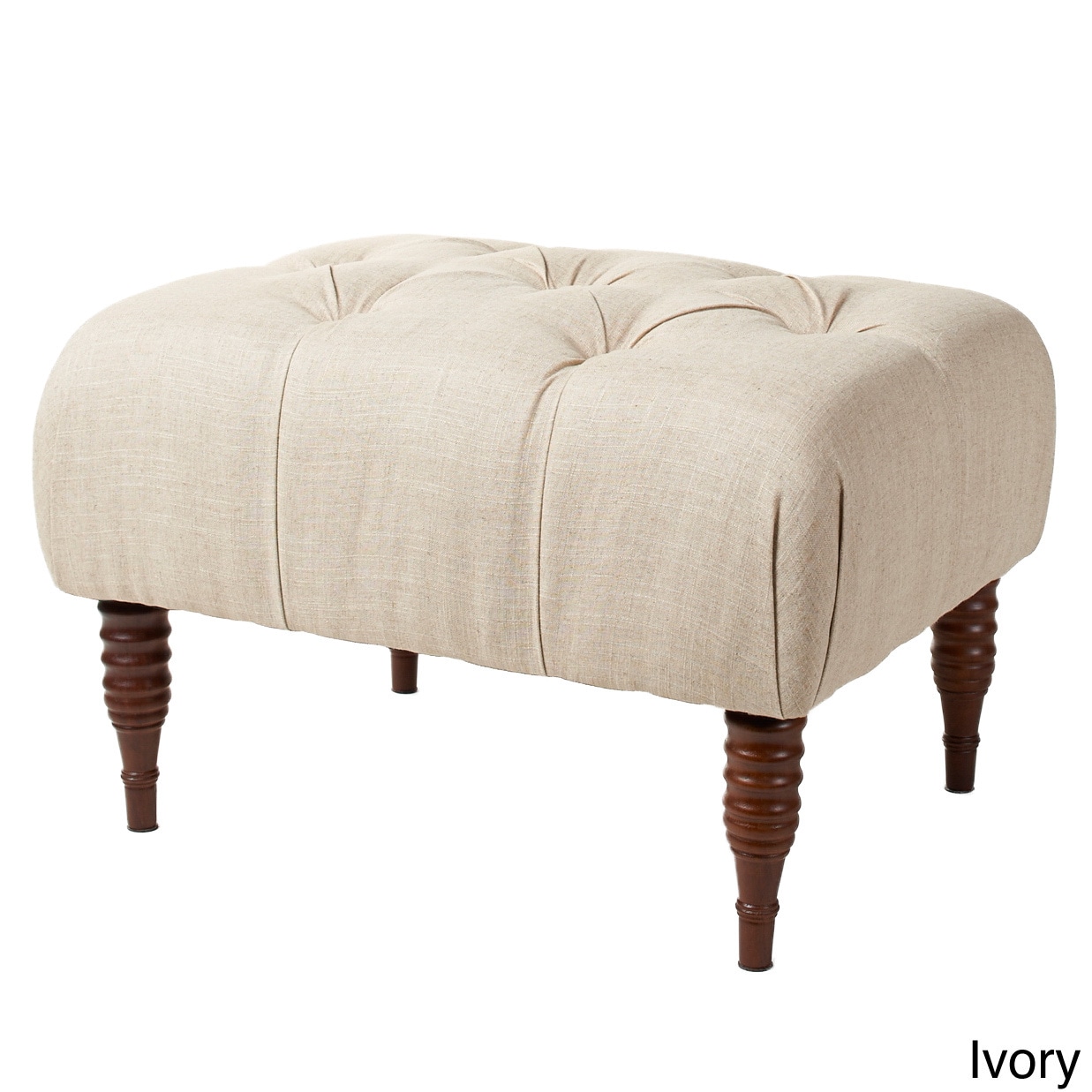 Ritz Tufted Velvet Ottoman