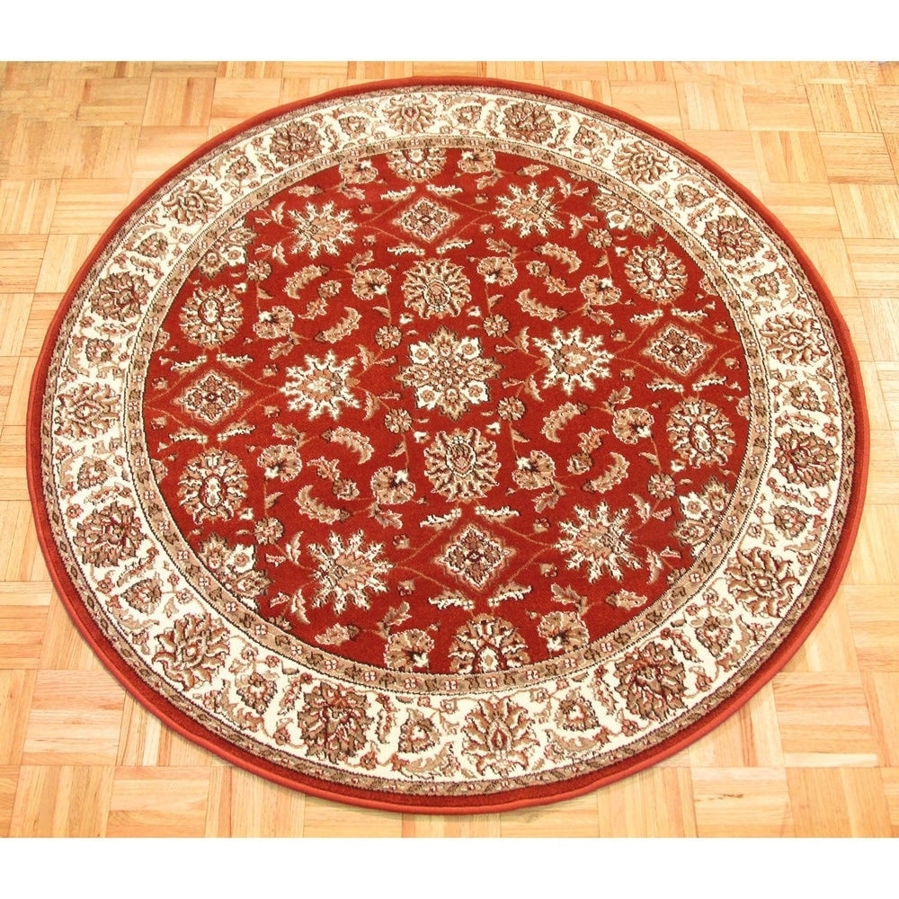 Amalfi Oriental Brick Area Rug (53 Round)