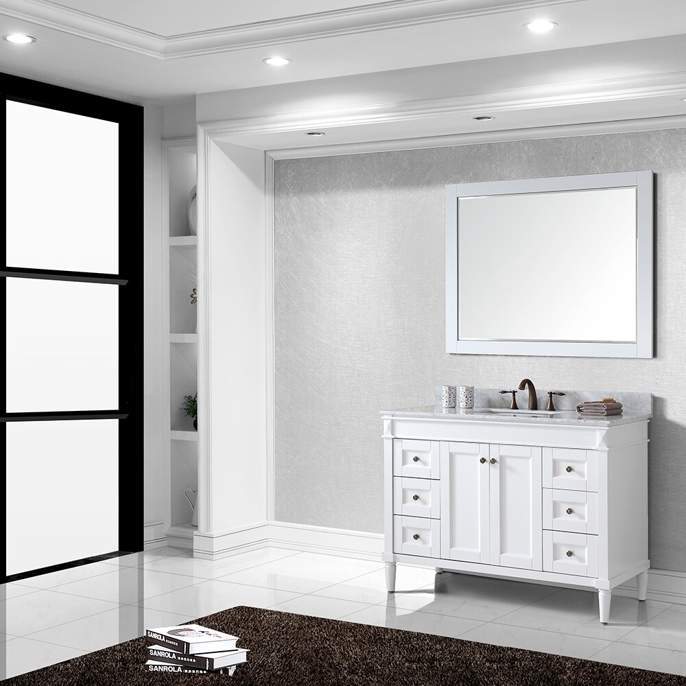 Shop Virtu Usa Tiffany 48 Inch Single Sink White Vanity With
