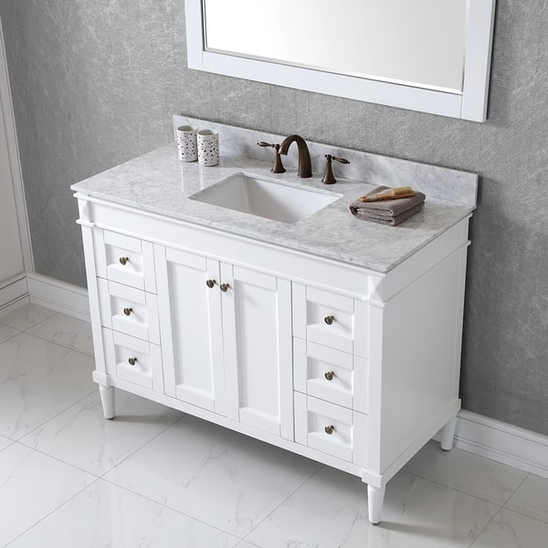 Shop Virtu Usa Tiffany 48 Inch Single Sink White Vanity With
