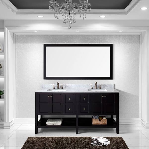 Shop Virtu Usa Winterfell 72 Inch Double Sink Espresso Vanity With