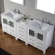 Virtu USA Dior 78 inch Double Sink Vanity Set in White - Bed Bath ...