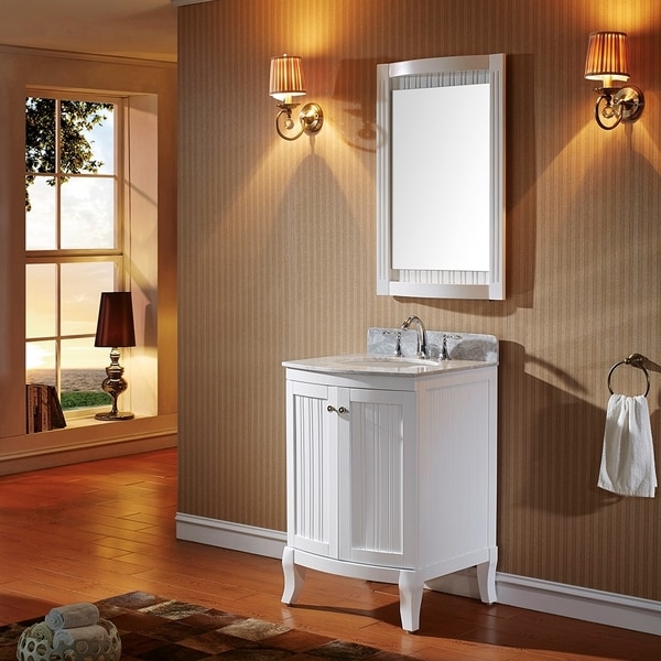 24 Bathroom Vanity With Backsplash virtu usa khaleesi 24 inch single sink white vanity with carrara 24 Bathroom Vanity With Backsplash virtu usa khaleesi 24 inch single sink white vanity with carrara