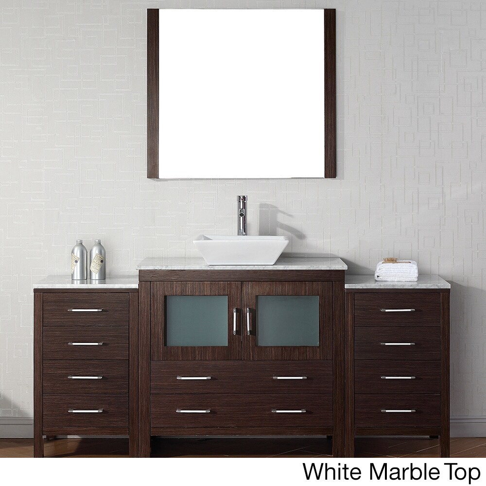 Virtu Virtu Usa Dior 72 Inch Single Sink Vanity Set In Espresso Espresso Size Single Vanities