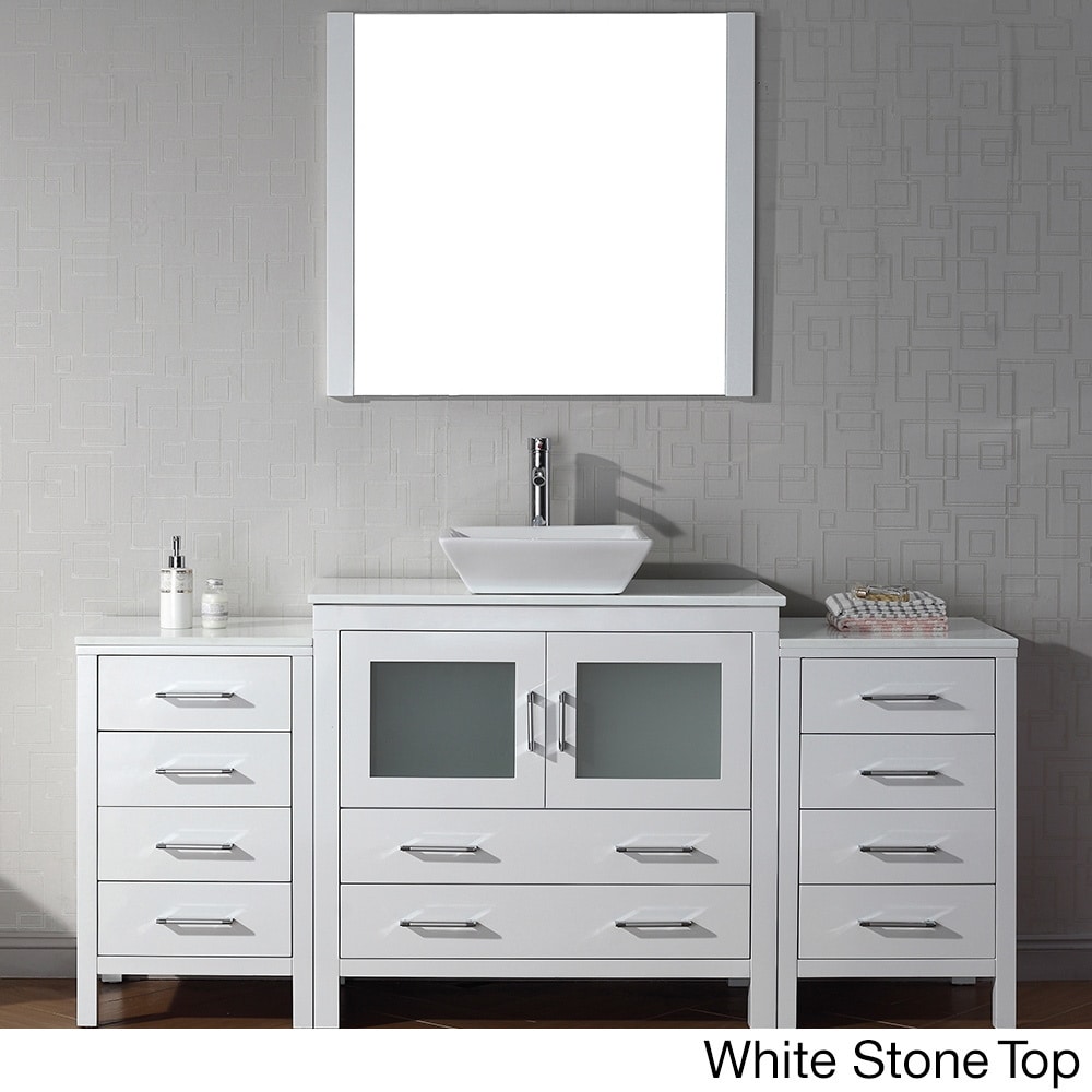 Virtu Virtu Usa Dior 72 Inch Single Sink Vanity Set In White White Size Single Vanities