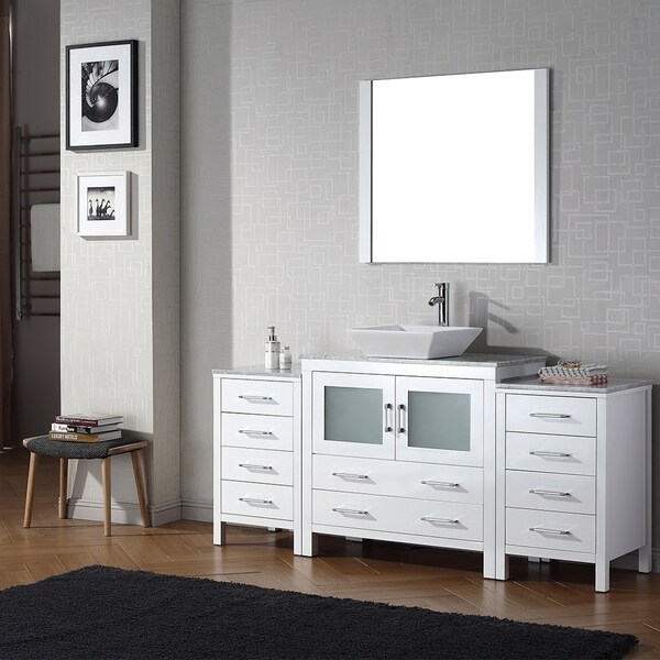 72 Inch Single Sink Bathroom Vanity virtu usa dior 72 inch single sink vanity set in white - free 72 Inch Single Sink Bathroom Vanity virtu usa dior 72 inch single sink vanity set in white - free