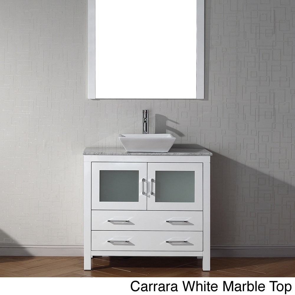 Virtu Virtu Usa Dior 36 Inch Single Sink Vanity Set In White White Size Single Vanities