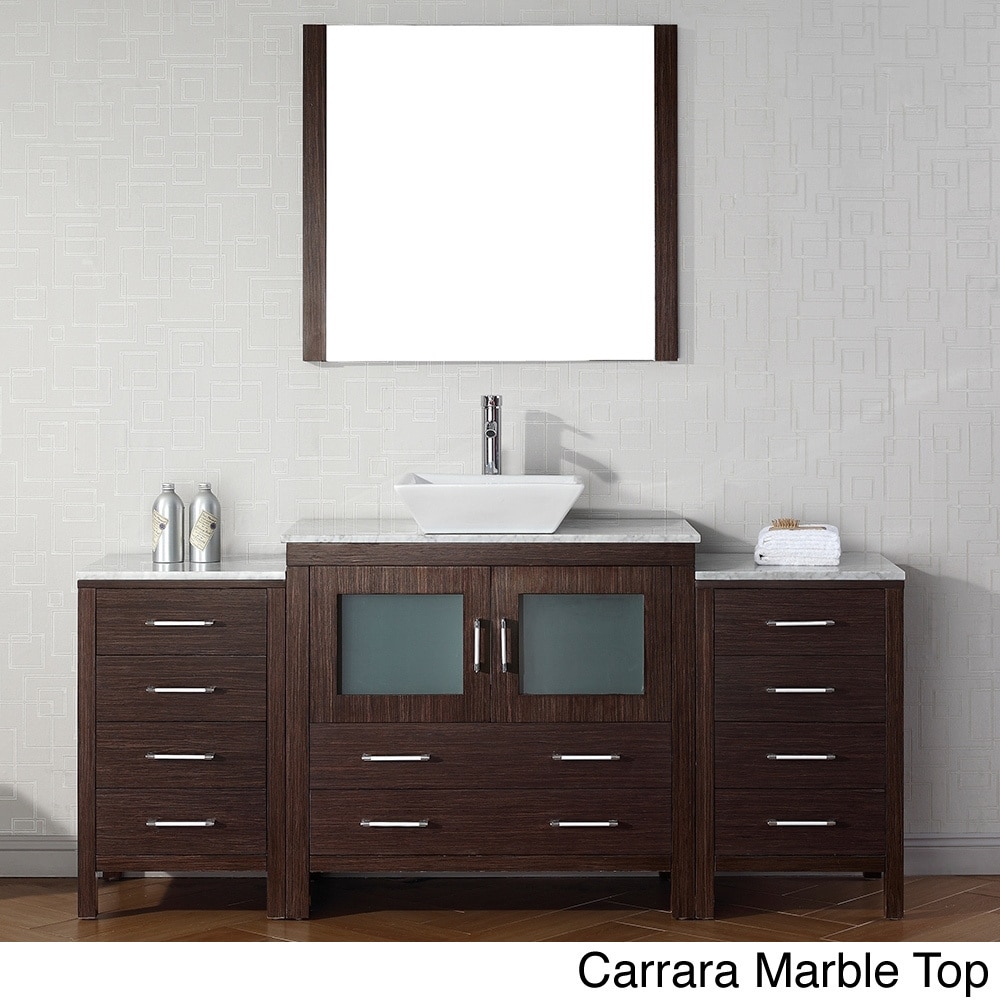 Virtu Virtu Usa Dior 68 Inch Single Sink Vanity Set In Espresso Espresso Size Single Vanities