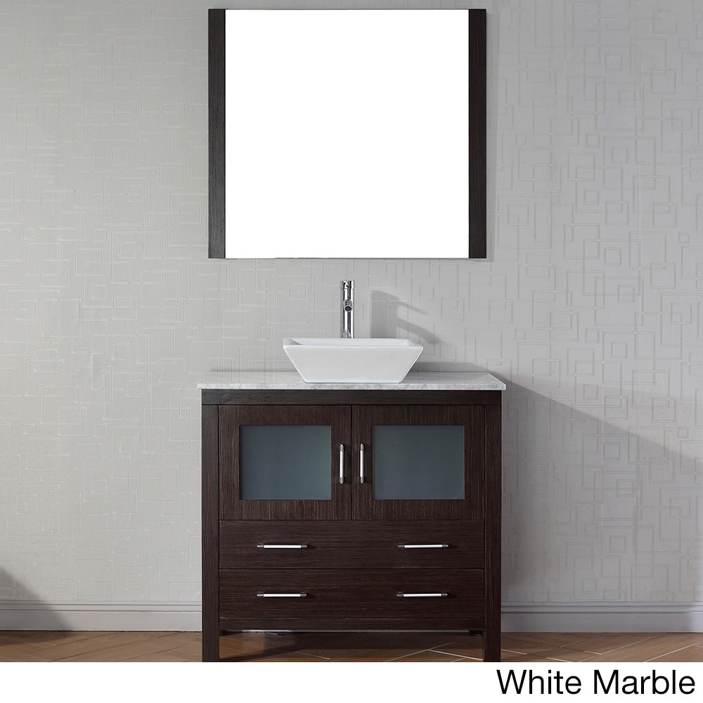 Virtu Virtu Usa Dior 36 Inch Single Sink Vanity Set In Espresso Espresso Size Single Vanities