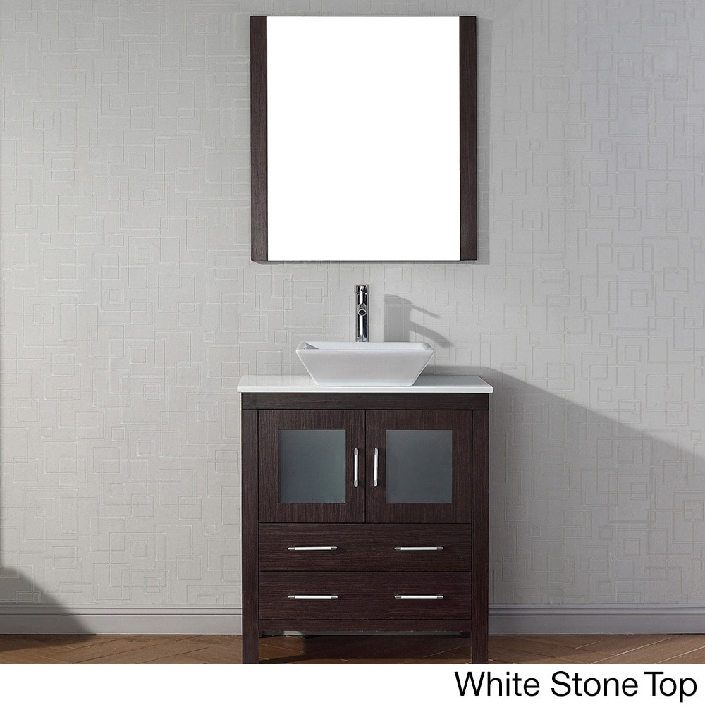 Virtu Virtu Usa Dior 30 Inch Single Sink Vanity Set In Espresso Espresso Size Single Vanities