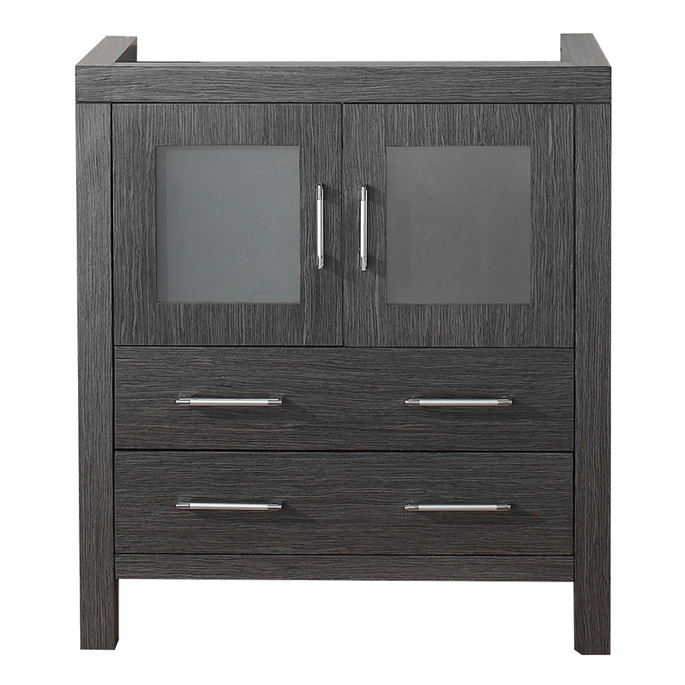 Virtu Usa Dior 30 inch Zebra Grey Single Sink Cabinet Only Bathroom Vanity