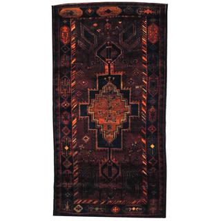 HERAT ORIENTAL Persian Hand-knotted Tribal Geometric Hamadan Wool Rug ...