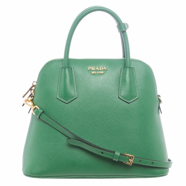 Prada BL0907 2A4A F0089 Small Saffiano Leather Dome Satchel