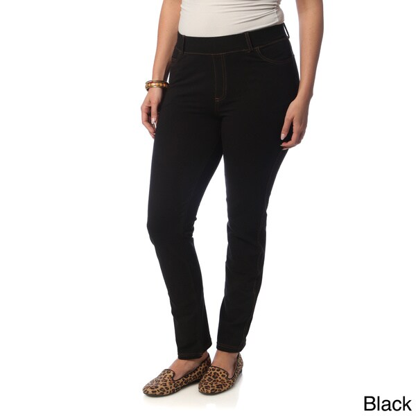 women's plus size black jeggings