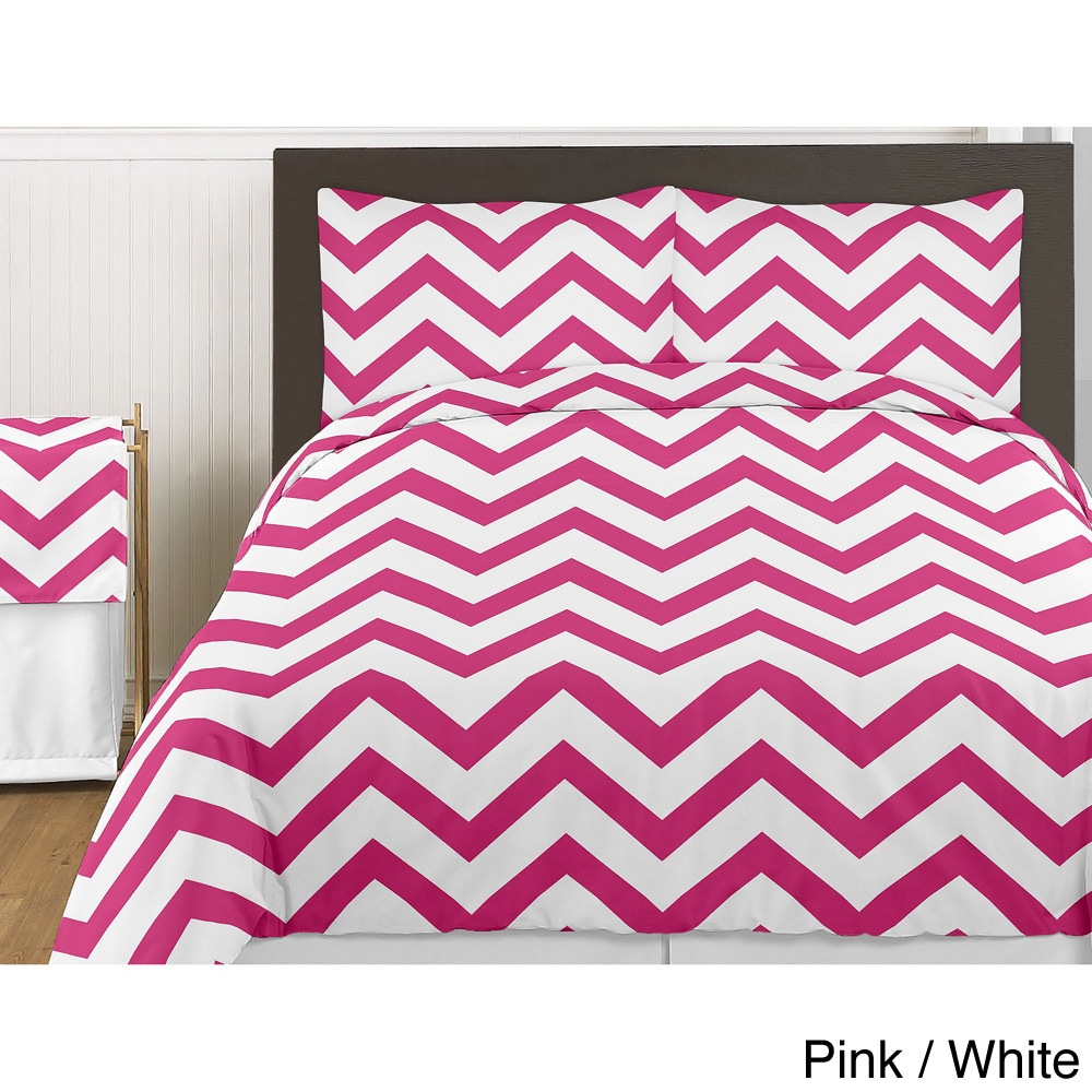 Sweet Jojo Designs Chevron 4 piece Zig Zag Twin size Bedding Collection