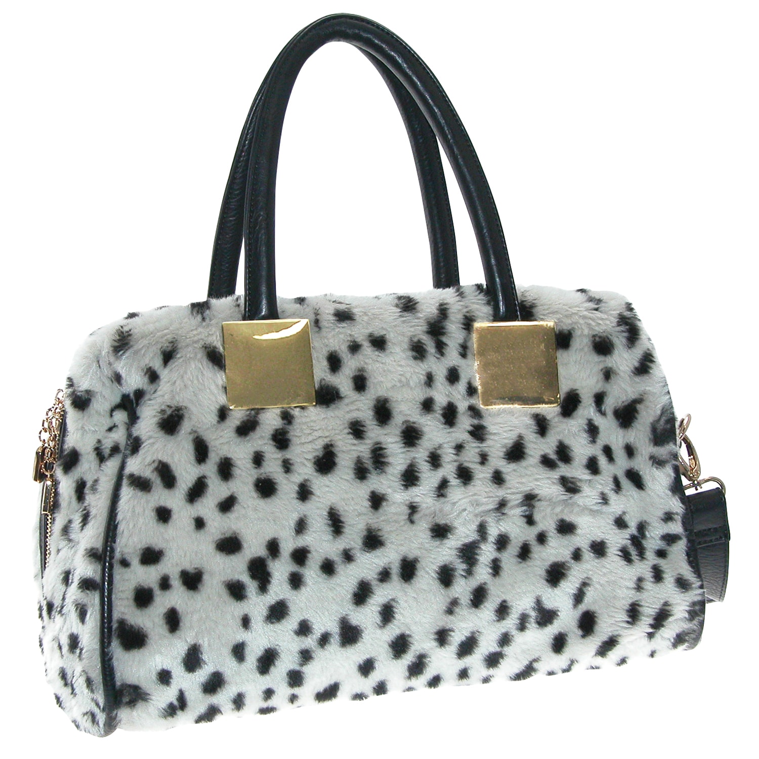 Adrienne Landau Snow Leopard Satchel