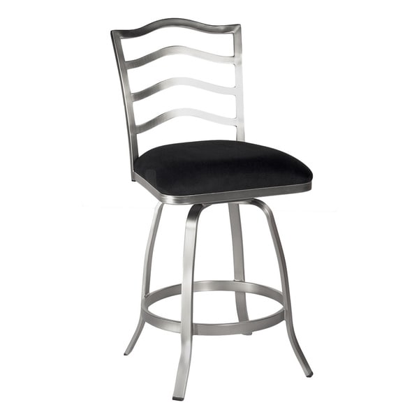 Black Memory Return Swivel Counter Stool Bar Stools