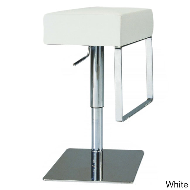 Brushed Stainless Steel Adjustable Height Swivel Stool