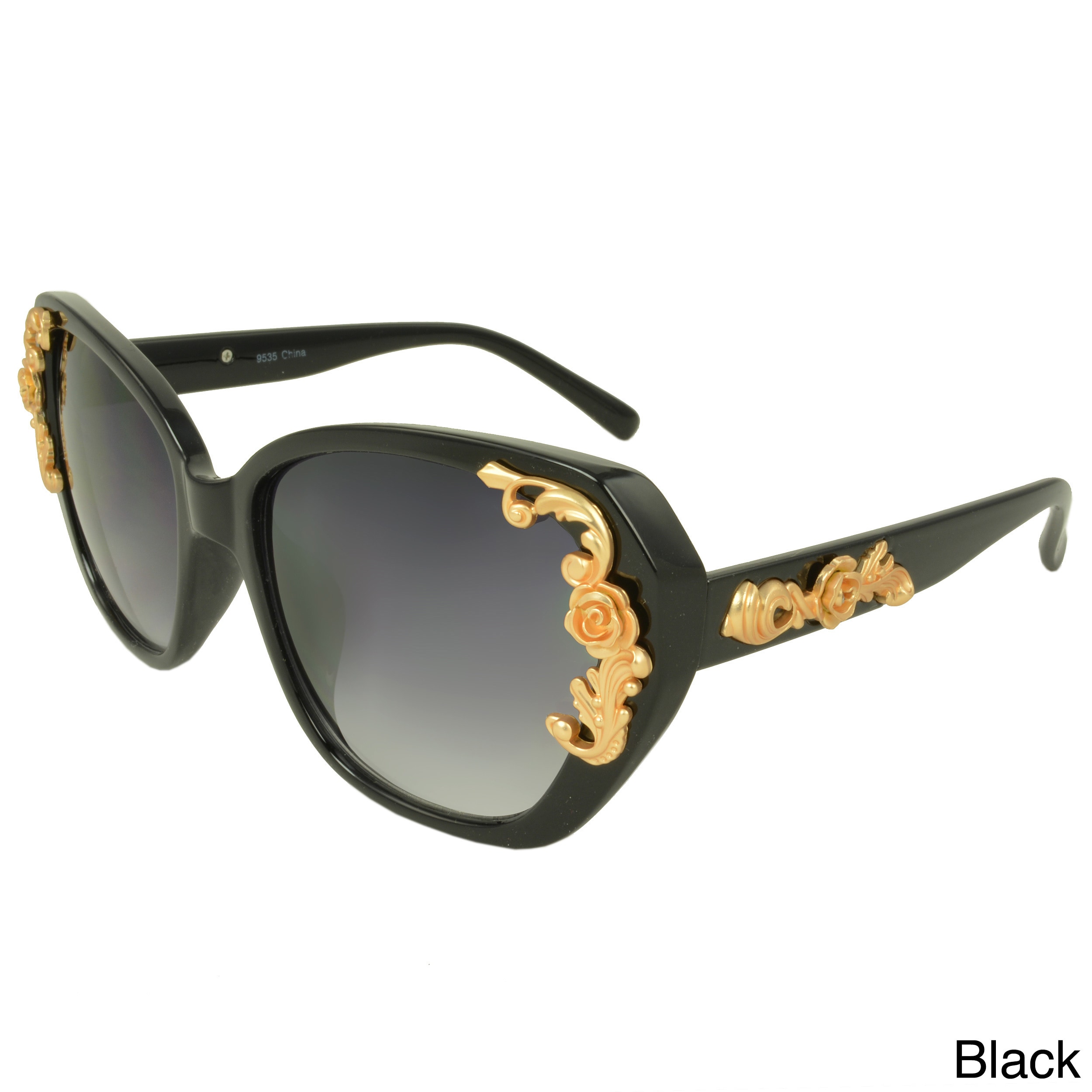 Apopo Eyewear Zelma Floral Applique Fashion Sunglasses