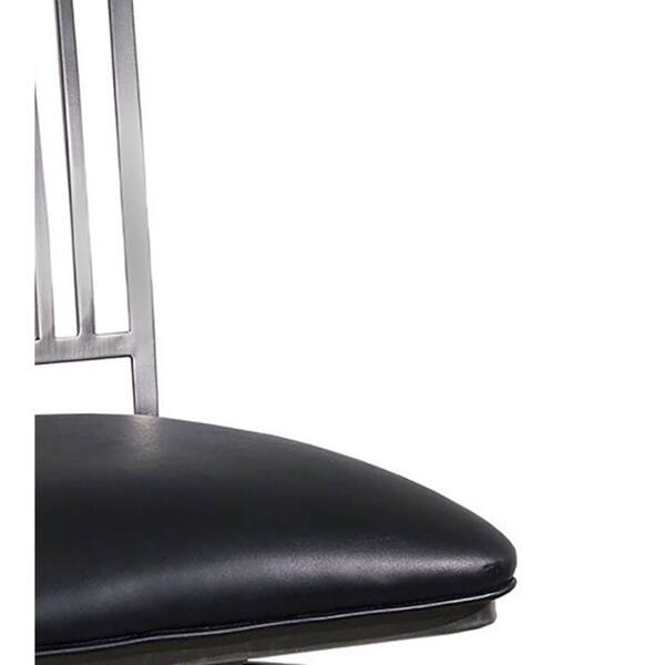 Somette Brushed Nickel Swivel Bar Stool 8911924 Somette Brushed Nickel Swivel Bar Stool