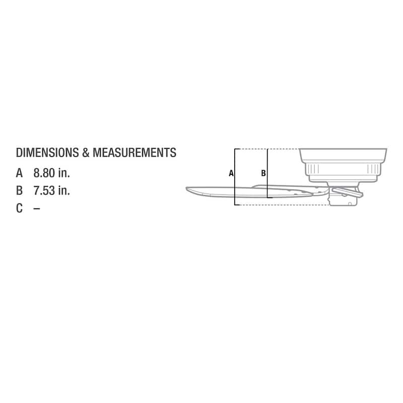 Hunter Low-profile 42-inch White 5-blade Ceiling Fan