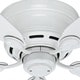 preview thumbnail 12 of 14, Hunter 42" Flush Mount Ceiling Fan with Pull Chains - Traditional - Low Profile!