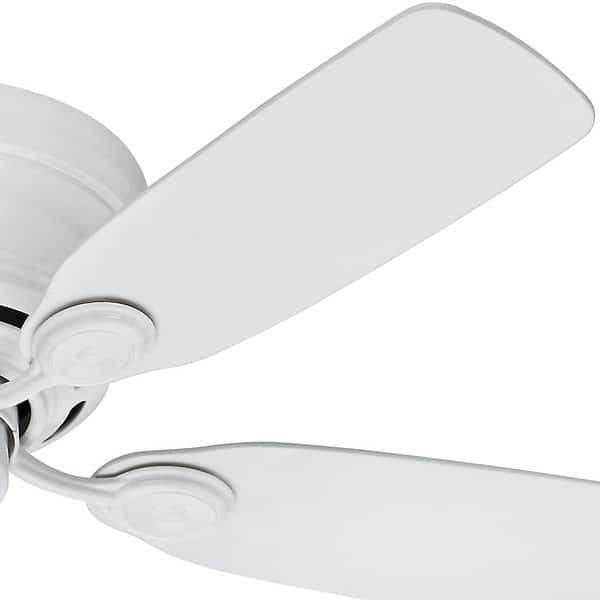 Shop Hunter Low Profile 42 Inch White 5 Blade Ceiling Fan