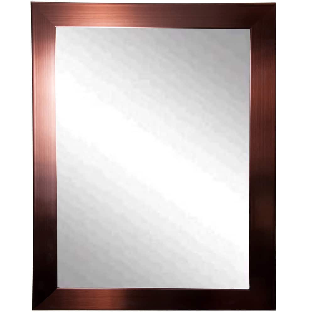American Made Rayne Shiny Bronze Vanity Wall Mirror - Copper