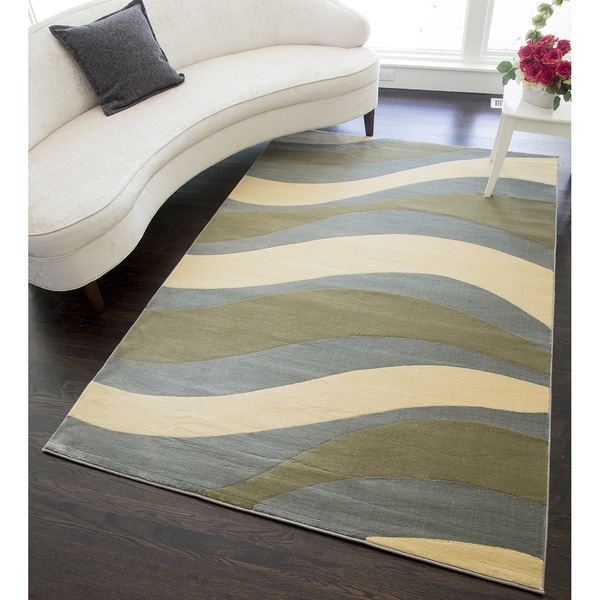 Bending Striped Area Rug (7'10" x 10'10")
