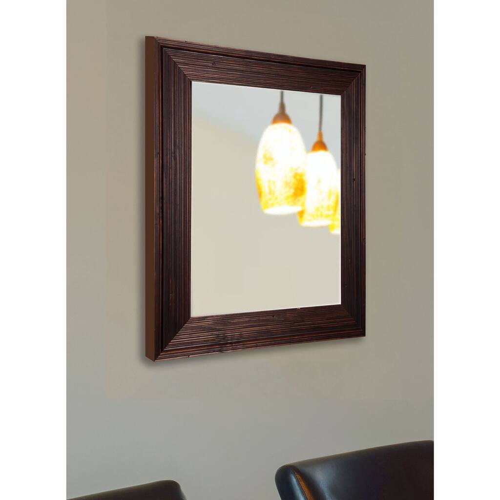 American Made Rayne Rustic Wall/ Vanity Mirror - Brown