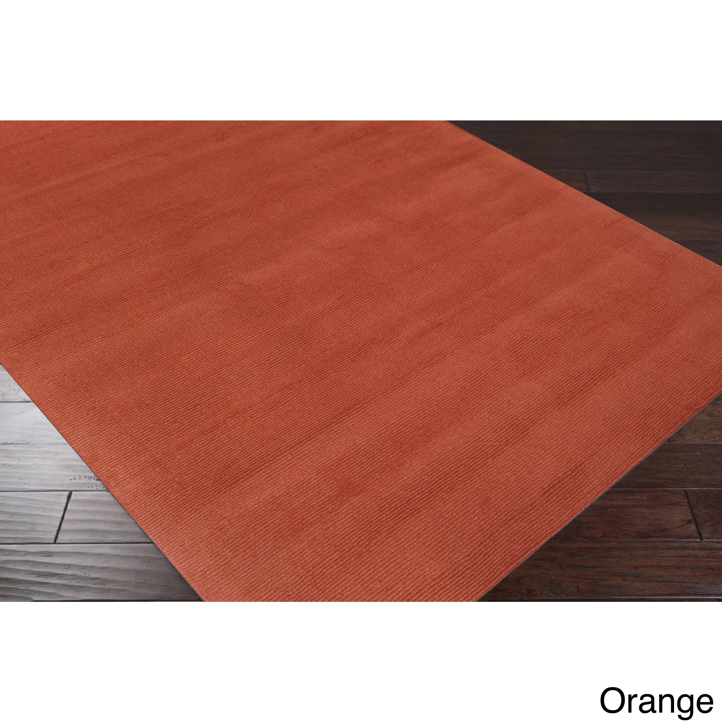 Hand loomed Dalton Casual Solid Wool Area Rug (6 X 9)