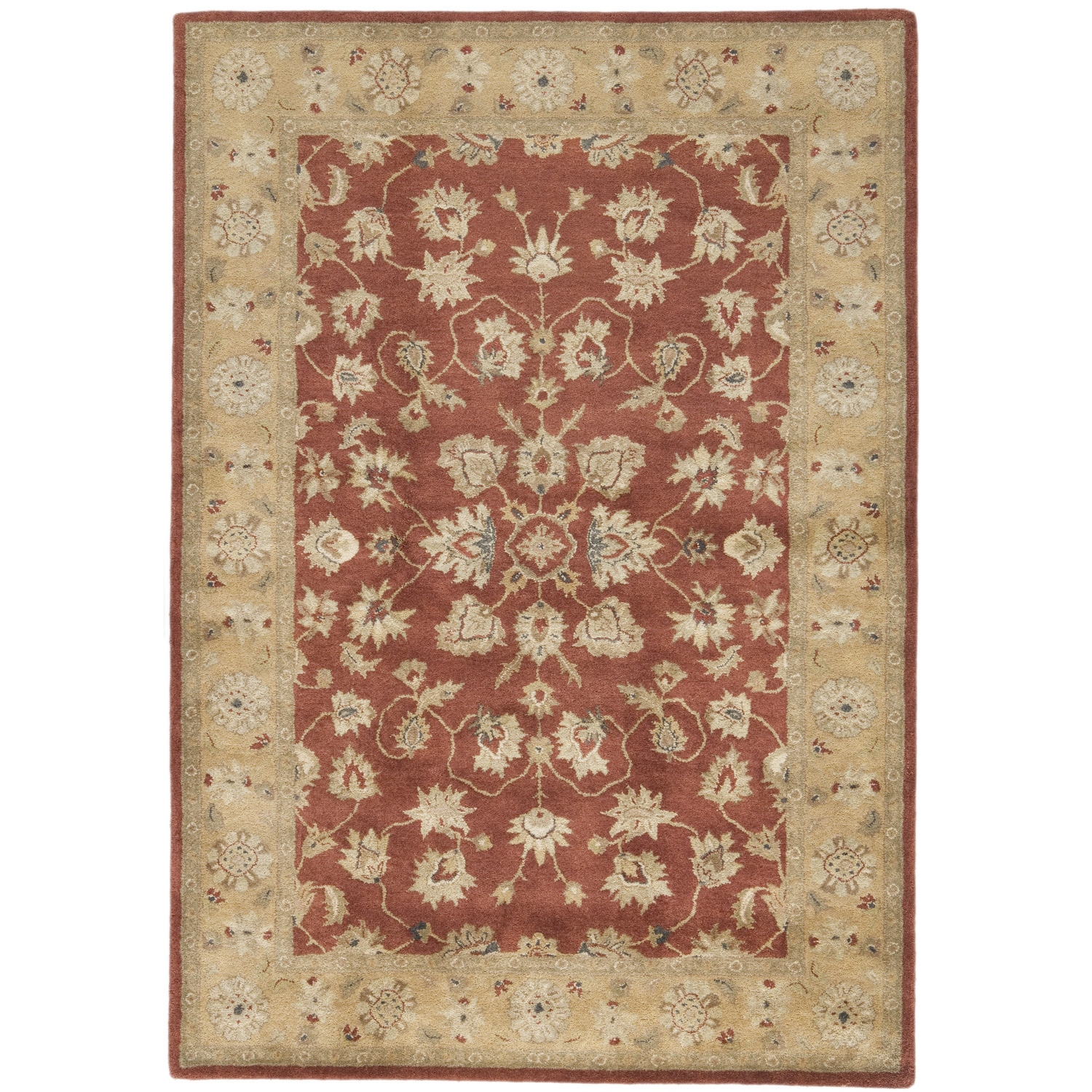 Seville Heritage Rust/ Beige Floral Area Rug (5 X 8)