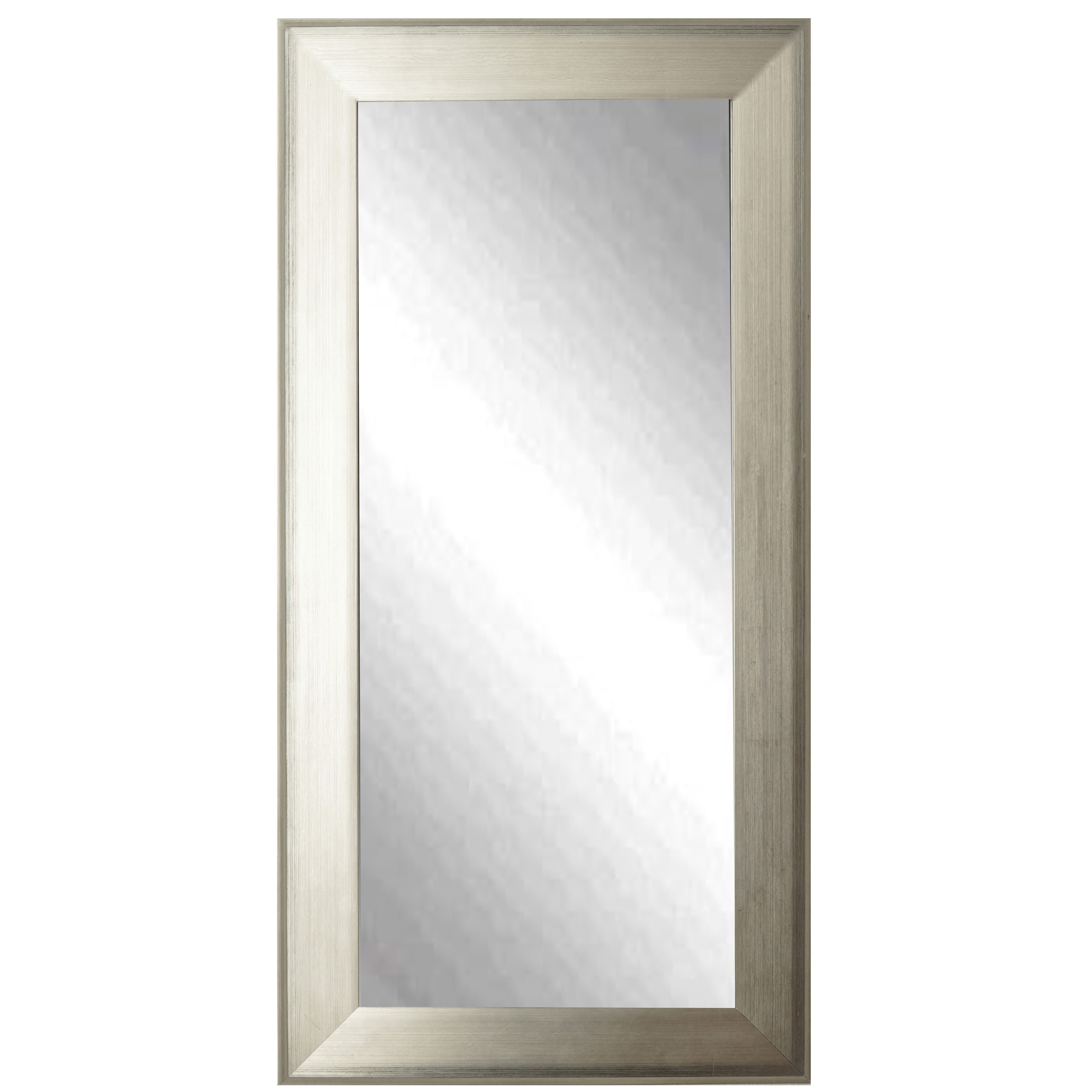 Rayne American made Tall Brushed Antique Silvertone Mirror