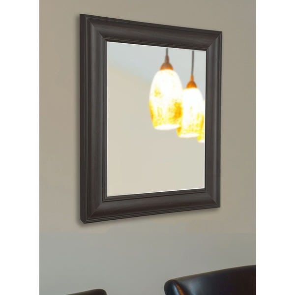 American Made Rayne Dark Walnut Wall/ Vanity Mirror - Dark Walnut