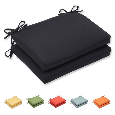 Pillow Perfect Outdoor Patio Sunbrella Fabric Rectangle Seat Cushions (Set of 2)
