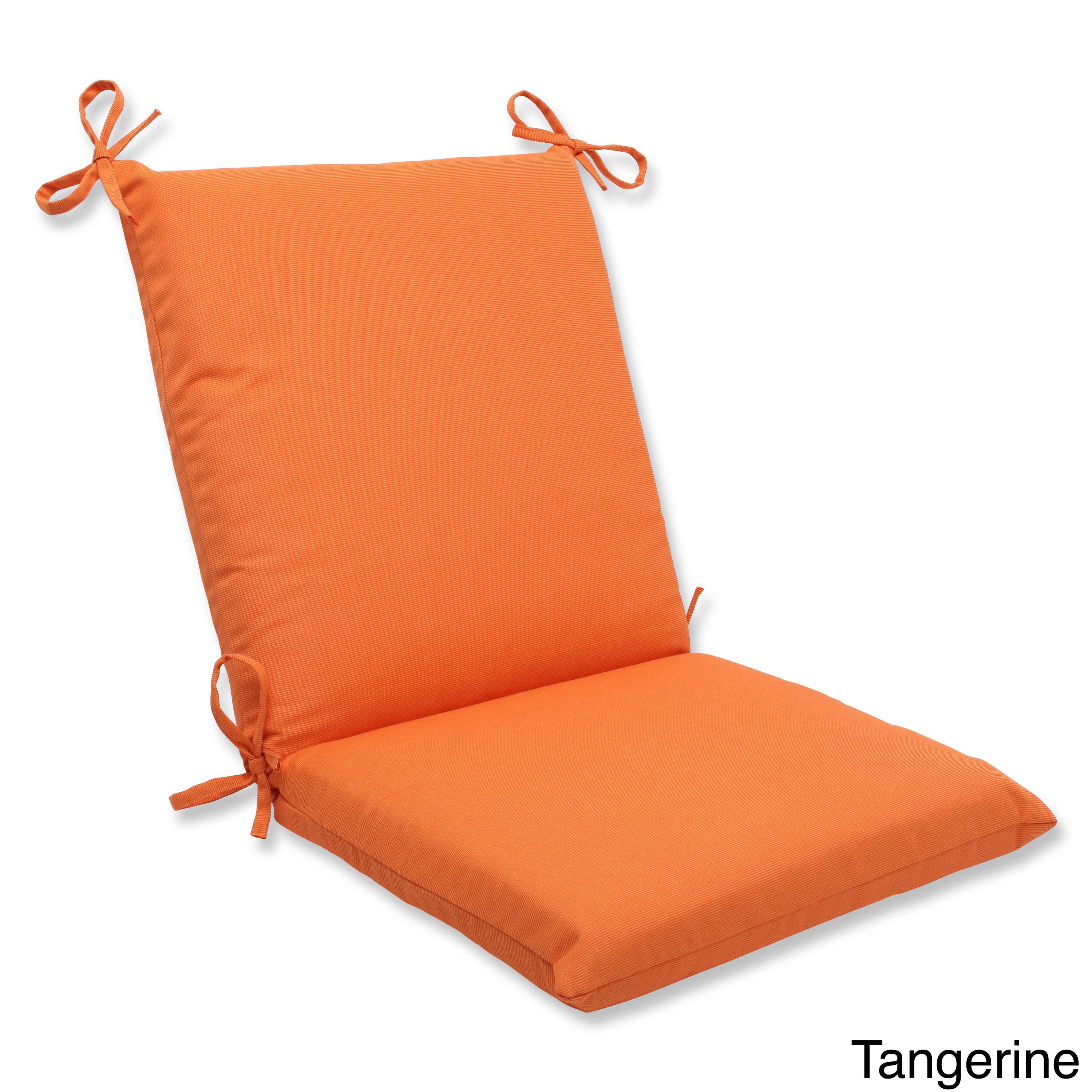 Pillow Perfect Outdoor Solid Squared Corners Chair Cushion With Sunbrella Fabric