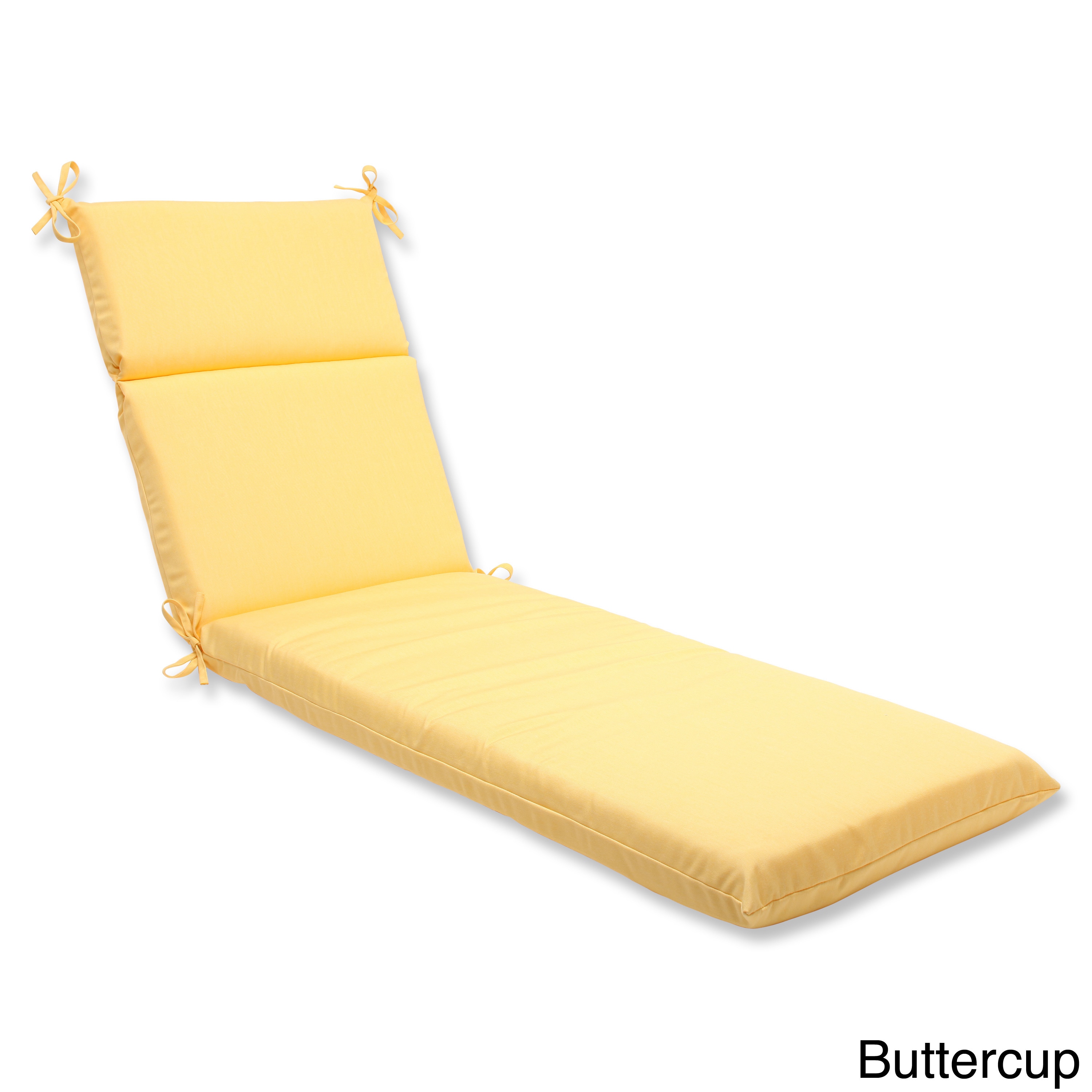 Pillow Perfect Outdoor Solid Chaise Lounge Cushion With Sunbrella Fabric