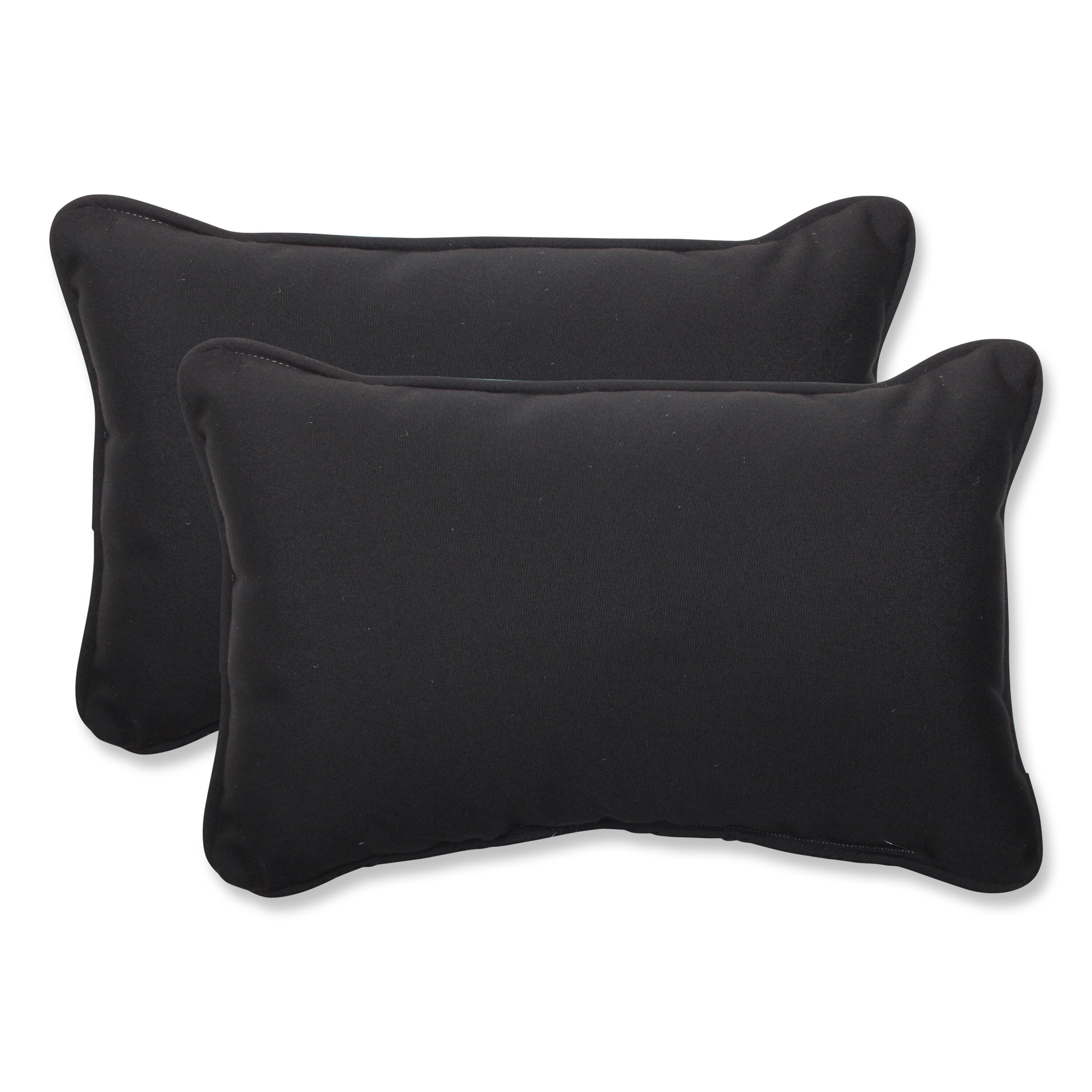 Shop Pillow Perfect Solid Rectangular Throw Pillow with Sunbrella