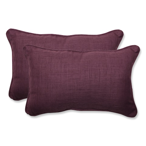 Purple Pillow Perfect Outdoor Cushions Pillows Online At Pillow Perfect Outdoor Purple Rectangular Throw Set Of 2