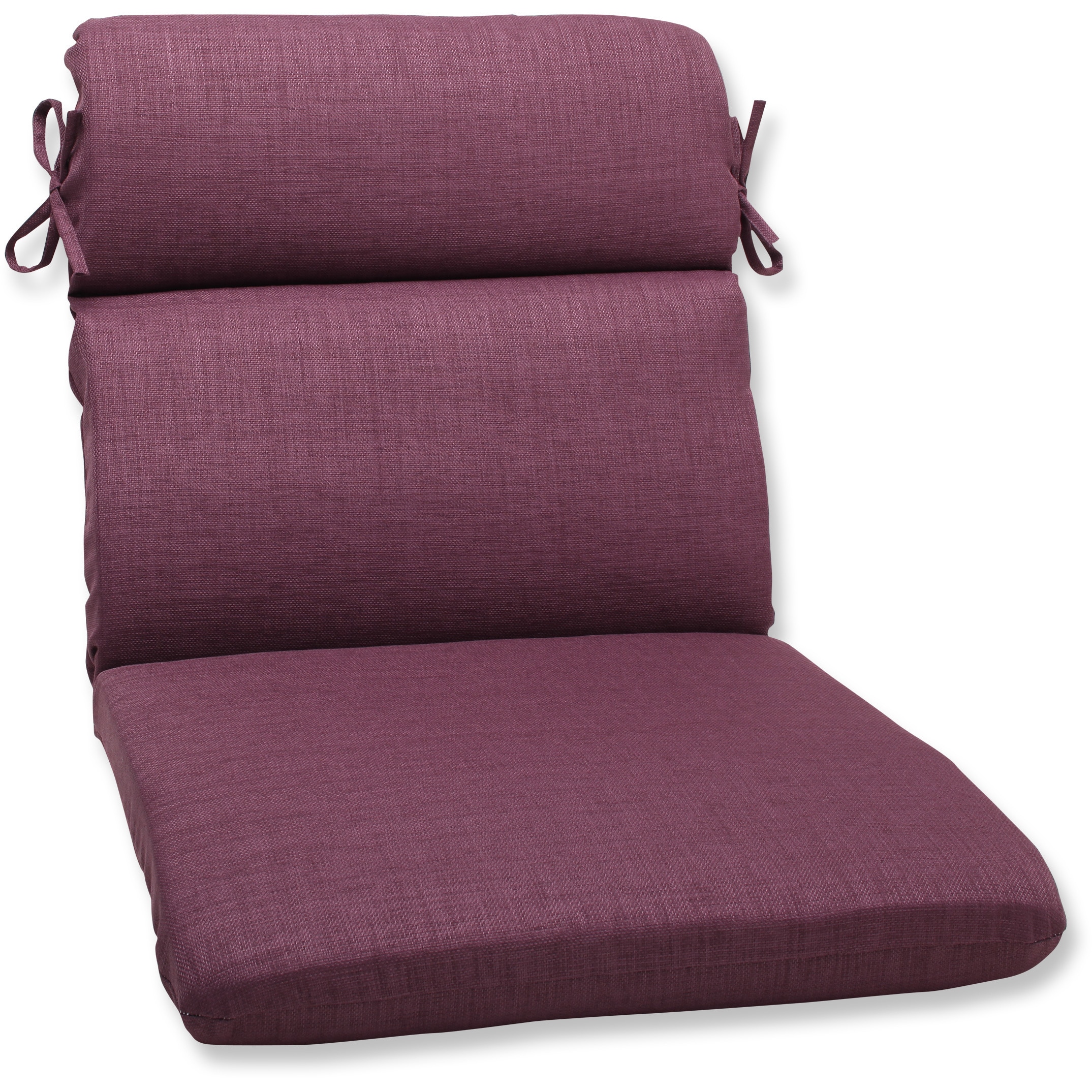 Pillow Perfect Outdoor Purple Rounded Corners Chair ...