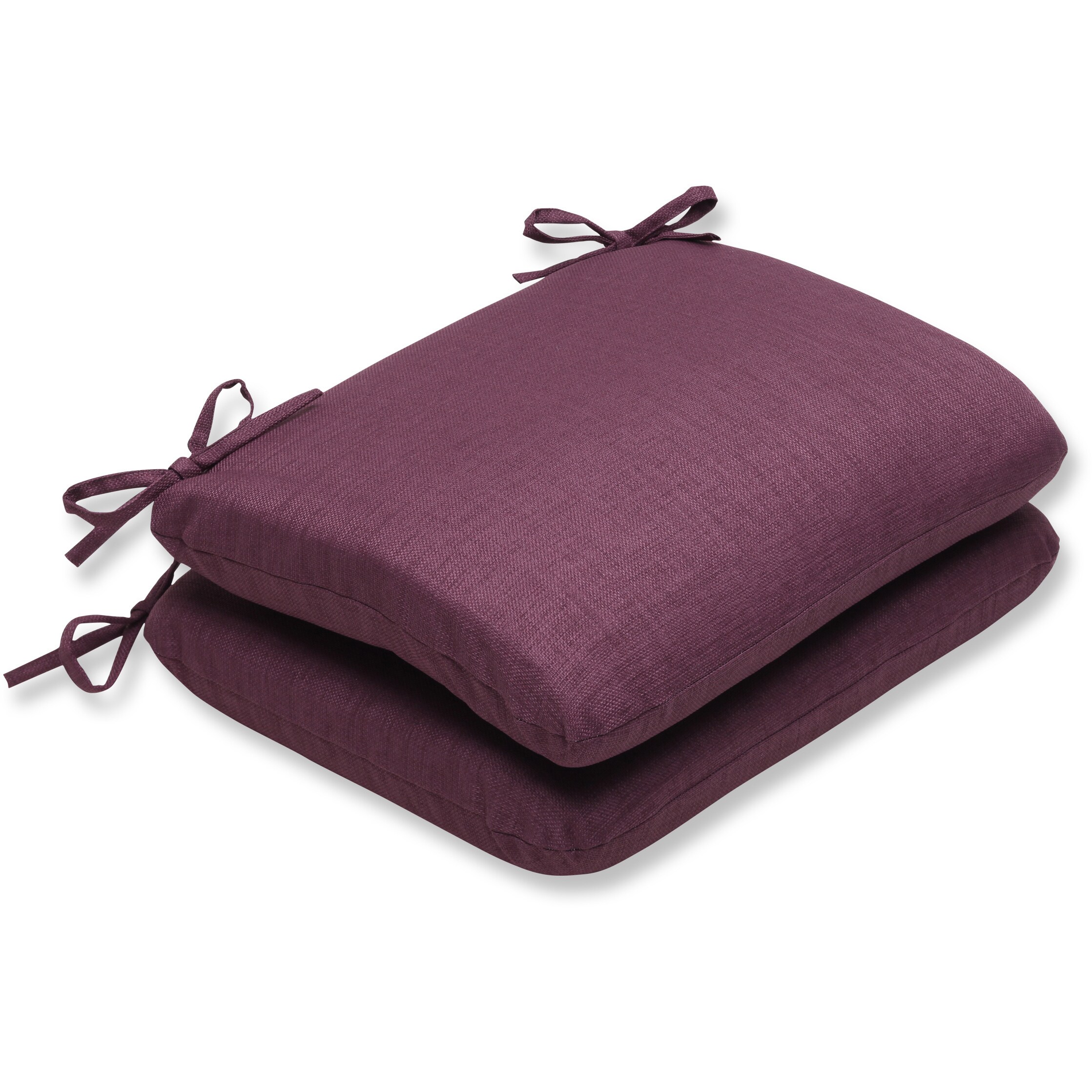 Pillow Perfect Outdoor Purple Rounded Corners Seat Cushion Purple | eBay