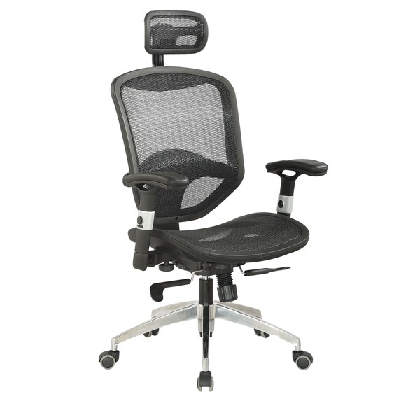 Somette Black Mesh Adjule Pneumatic Gas Lift Office Chair Somette Black Mesh Adjule Pneumatic Gas Lift Office Chair